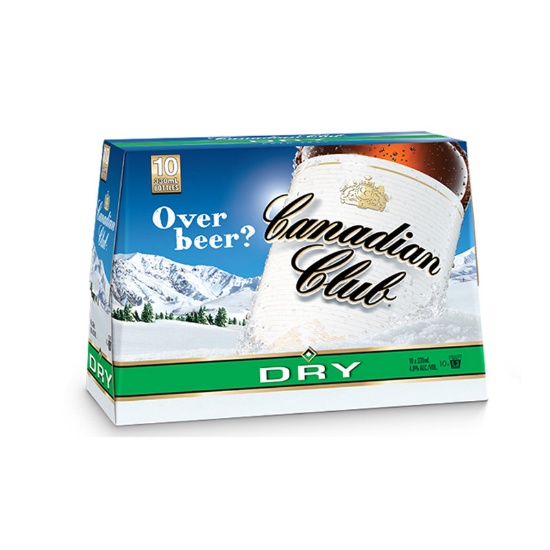 Picture of Canadian Club & Dry 4.8% Bottles 10x330ml