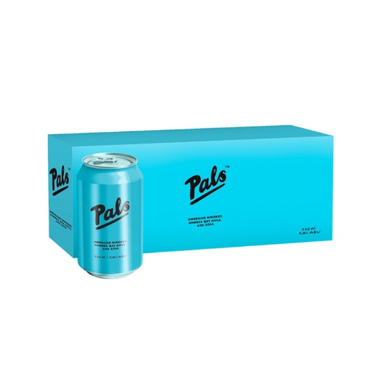 Picture of Pals American Whiskey, Hawke's Bay Apple 5.8% Cans 10x330ml