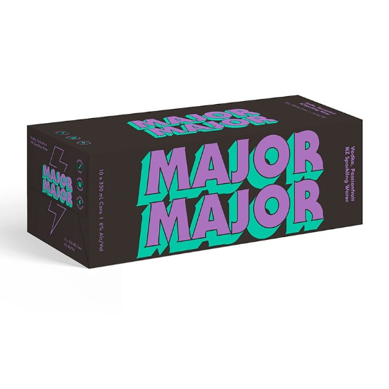 Picture of Major Major Vodka, Passionfruit 6% Cans 10x330ml