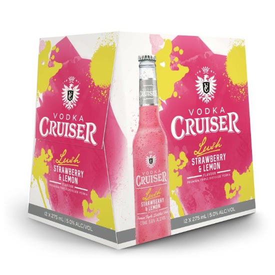 Picture of Cruiser Lush Strawberry & Lemon 5% Bottles 12x275ml