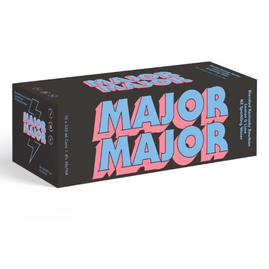 Picture of Major Major Bourbon Lemon & Lime 6% Cans 10x330ml