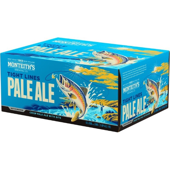 Picture of Monteith's Batch Brewed Tight Lines Pale Ale Cans 12x330ml