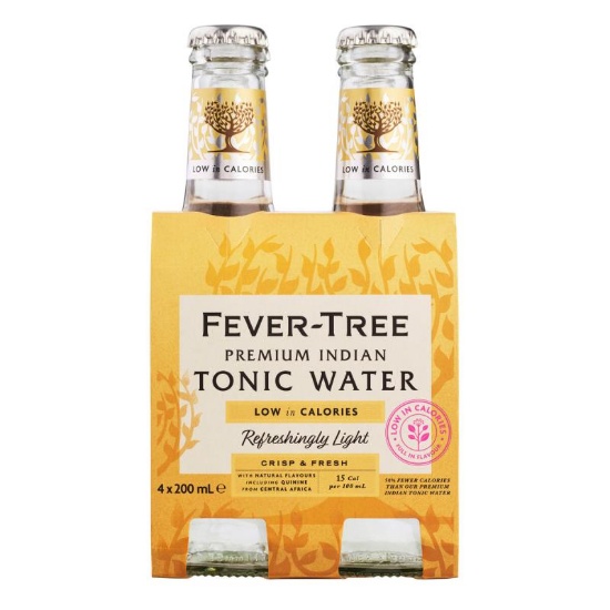 Picture of Fever-Tree Refreshingly Light Premium Indian Tonic Water Bottles 4x200ml