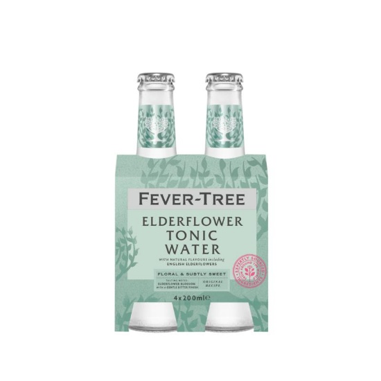 Picture of Fever-Tree Elderflower Tonic Water Bottles 4x200ml