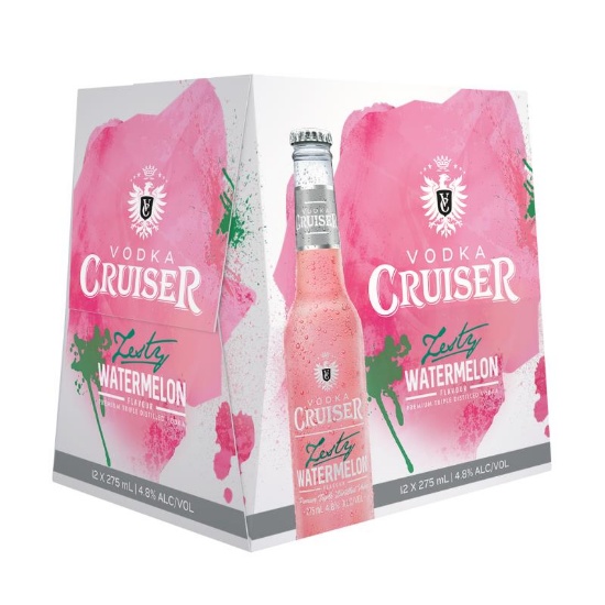 Picture of Cruiser Zesty Watermelon 4.8% Bottles 12x275ml