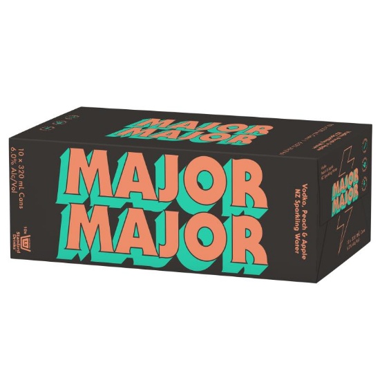 Picture of Major Major Vodka, Passionfruit 6% Cans 10x320ml